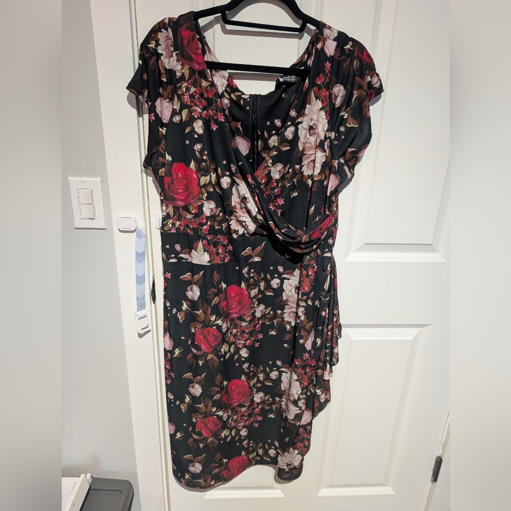 Lady V London dark roses elsie dress